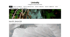 Desktop Screenshot of liminalitypoetry.com