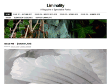 Tablet Screenshot of liminalitypoetry.com